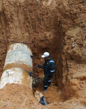 Flow measurement services with Ultrasonic Clamp-on meter for Air Selangor